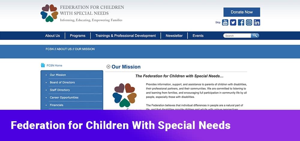 Federation for Children With Special Needs